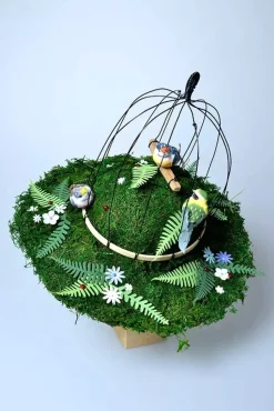 Set de 3 Pájaros Multicolor Artemio