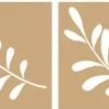Set de 2 Plantillas de Stencil Ramas Slow Life Artemio