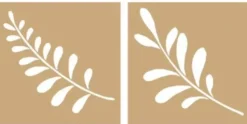 Set de 2 Plantillas de Stencil Ramas Slow Life Artemio