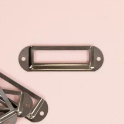 Set de 4 Portaetiquetas Metálicos Negro Craftelier 7x2cm