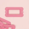 Set de 4 Portaetiquetas Metálicos Rosa Craftelier 6x3cm