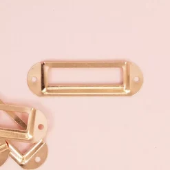 Set de 4 Portaetiquetas Metálicos Rose Gold Craftelier 7x2cm