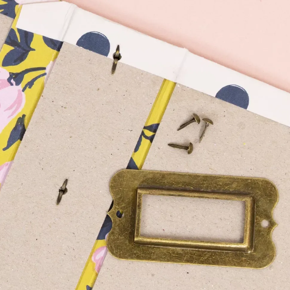 Set de 4 Portaetiquetas Metálicos Negro Craftelier 6x3cm