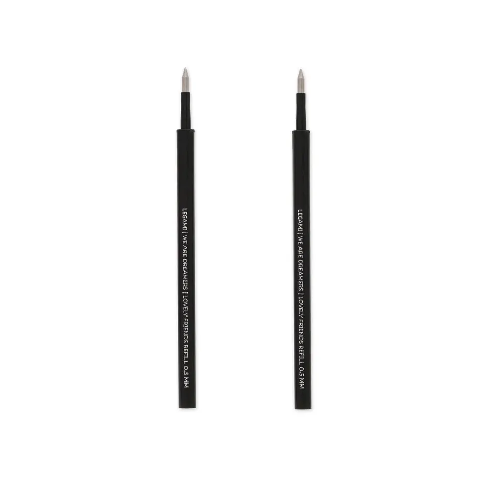 Set de 2 recambios bolígrafo de gel Lovely Friends Negro Legami