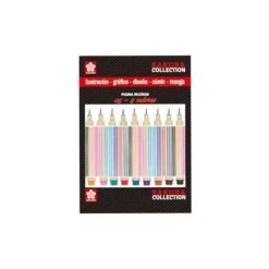 Set de 9 rotuladores Pigma Micron punta fina Sakura