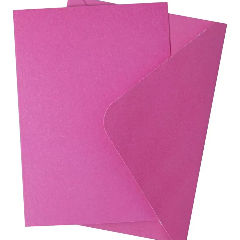 Set de 10 Sobres y Tarjetas Pink Fizz Sizzix A6