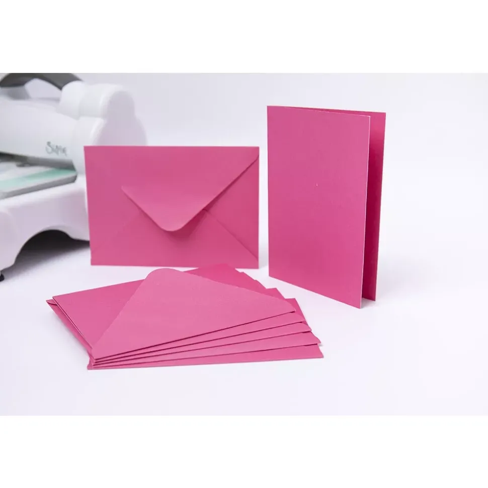 Set de 10 Sobres y Tarjetas Pink Fizz Sizzix A6