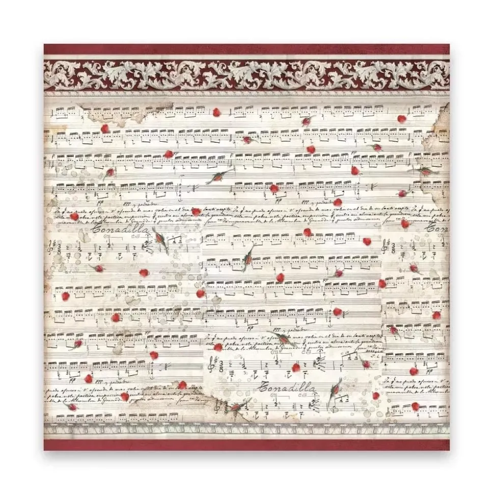 Set de 4 Telas de Encuadernar Desire Stamperia 30x30cm