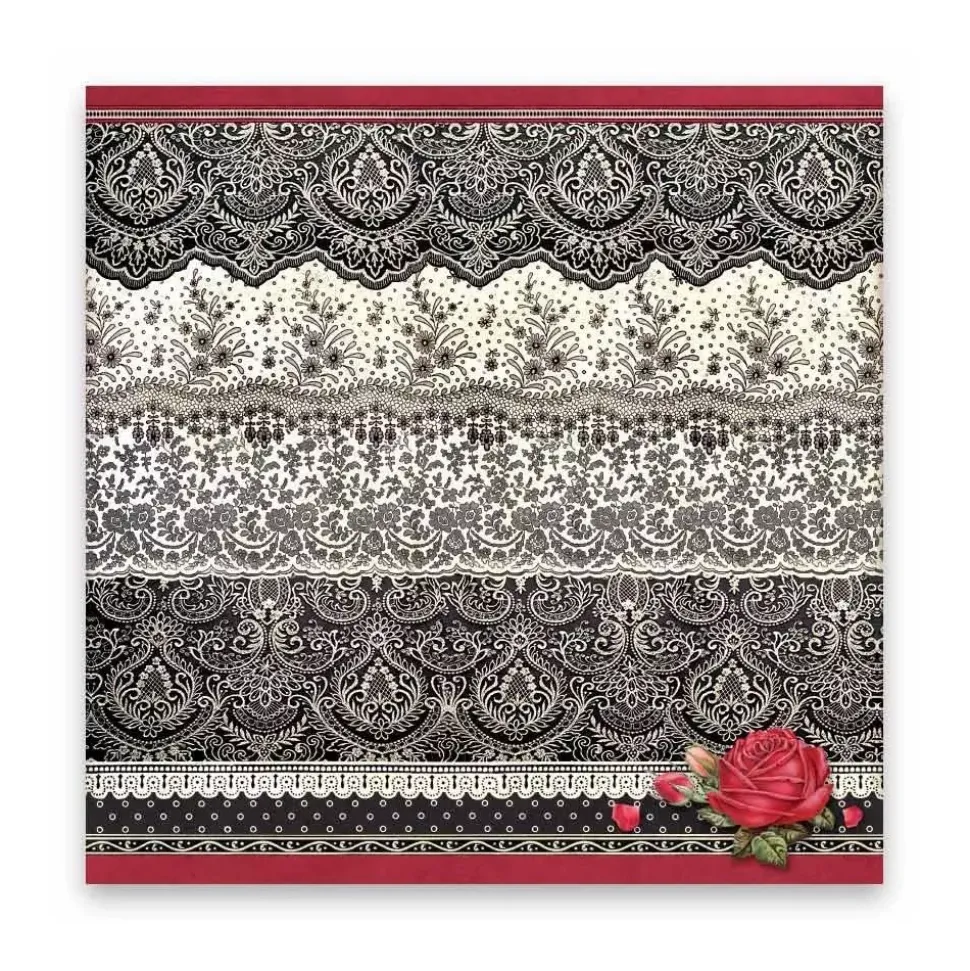 Set de 4 Telas de Encuadernar Desire Stamperia 30x30cm