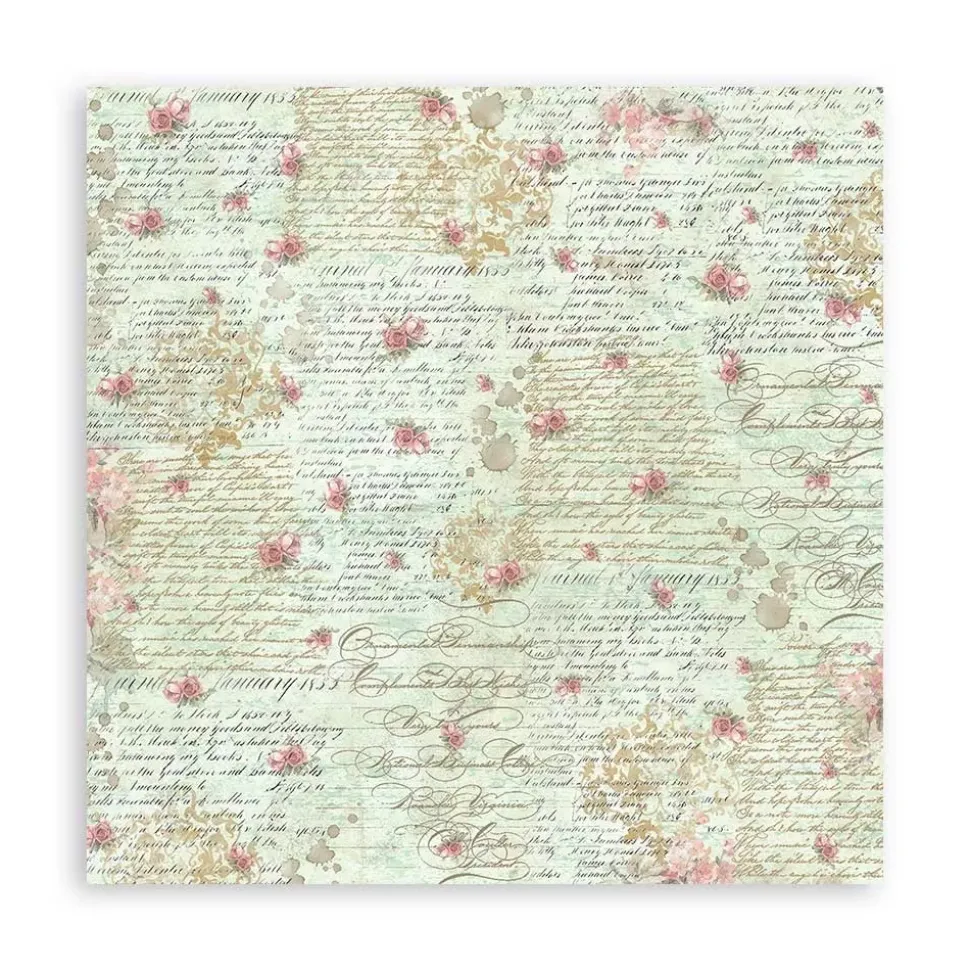 Set de 4 telas de encuadernar Precious Stamperia 30x30cm