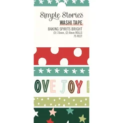 Set de 5 Washi Tape Baking Spirits Bright Simple Stories