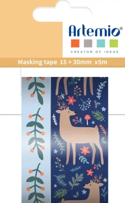 Set de 2 Washi Tape Ciervo Woodsy Christmas Artemio