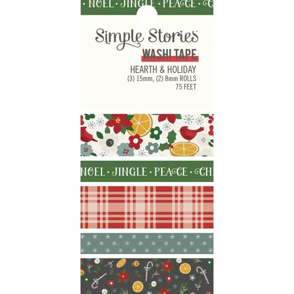 Set de 5 Washi Tape Hearth & Holiday Simple Stories