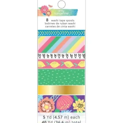 Set de 8 washi tape Sunshine and good times Amy Tangerine