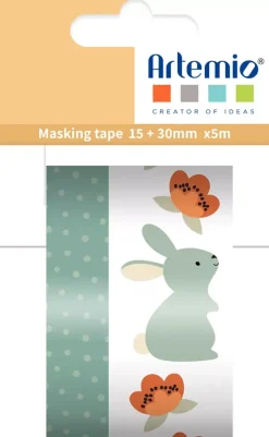 Set de 2 Washi Tapes Conejitos Les Poulettes Artemio