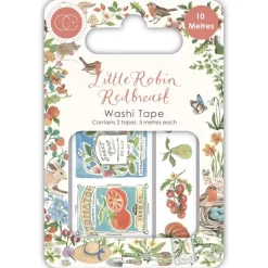 Set de 2 Washi Tapes Little Robin Redbreast Craft Consortium