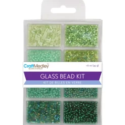 Set de abalorios redondos y cilindros Going Green