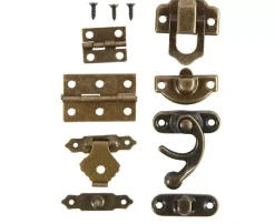 Set de Bisagras y Cierres Oro Antiguo Creativ Company