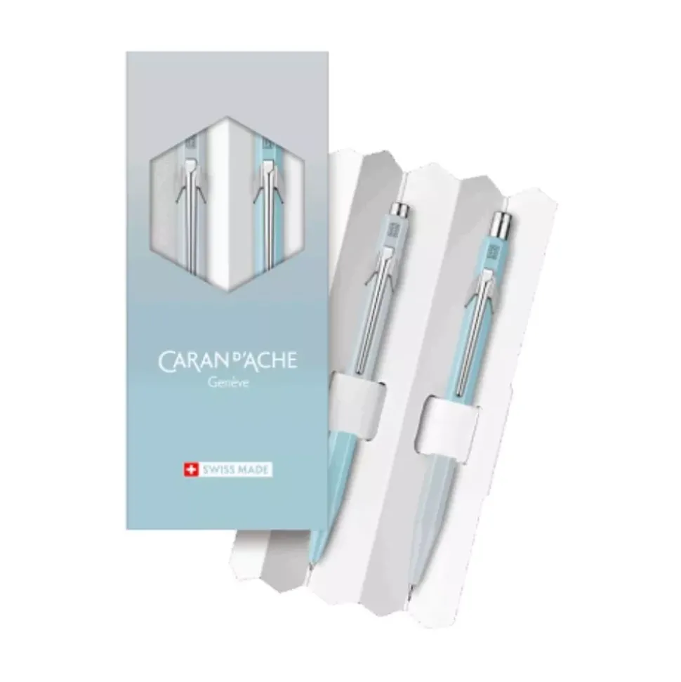 Set de bolígrafo y portaminas 849 Blue Lagoon Caran d'Ache