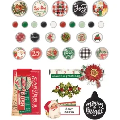 Set de Brads Adhesivos Simple Vintage Dear Santa Simple Stories