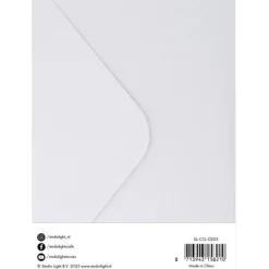 Set de Cartas y Sobres Blancos Studio Light 12x17cm