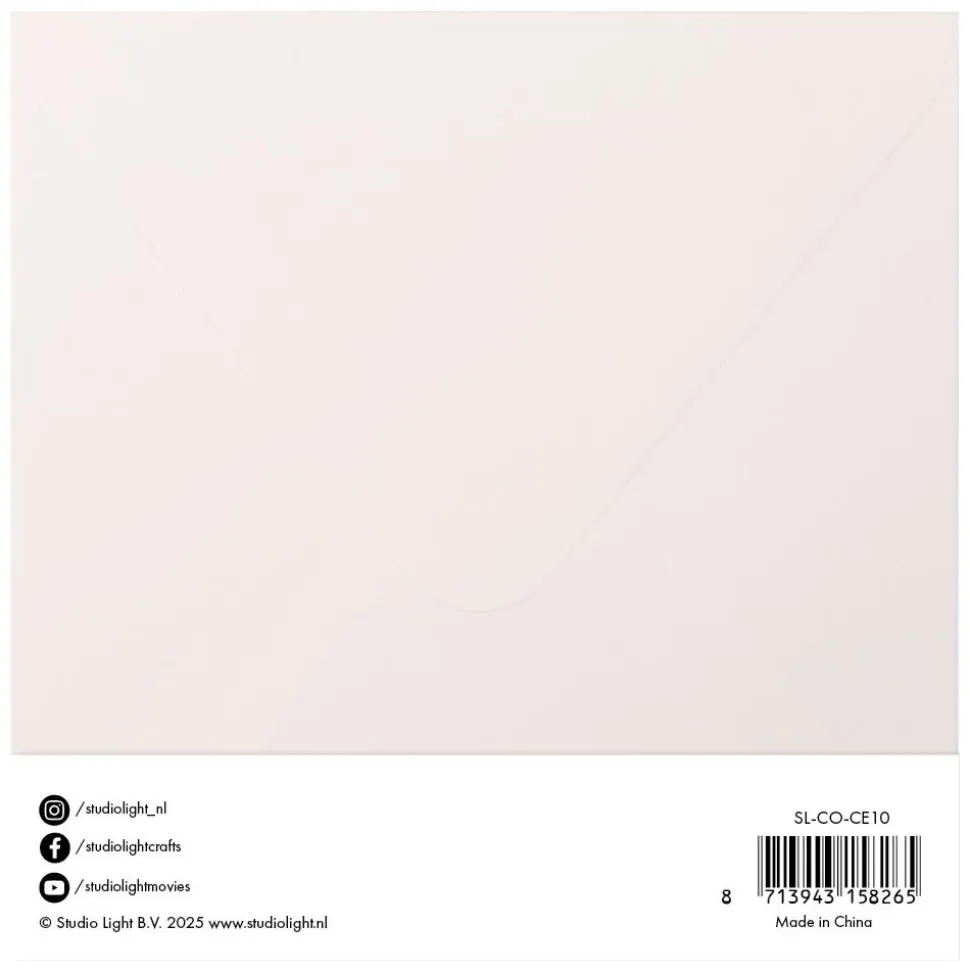 Set de cartas y sobres Crema Studio Light 15x15cm
