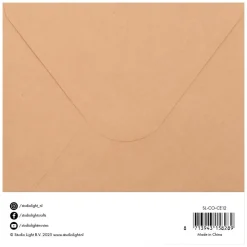 Set de cartas y sobres Kraft Studio Light 15x15cm