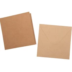 Set de cartas y sobres Kraft Studio Light 15x15cm