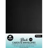 Set de Cartas y Sobres Negro Studio Light 12x17cm