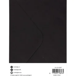 Set de Cartas y Sobres Negro Studio Light 12x17cm