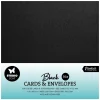 Set de cartas y sobres Negro Studio Light 15x15cm