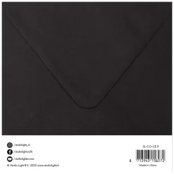 Set de cartas y sobres Negro Studio Light 15x15cm