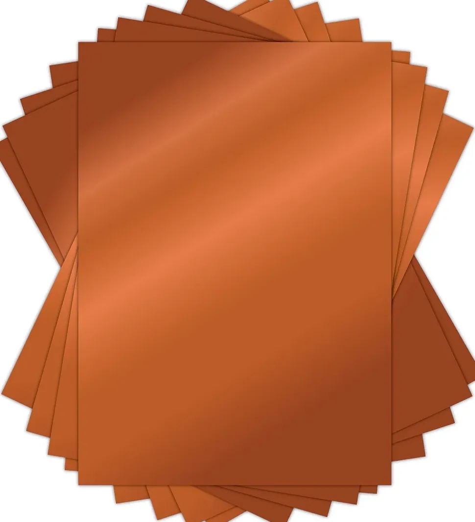 Set de cartulinas metalizadas The Essential Mirror Card Copper Craft Consortium