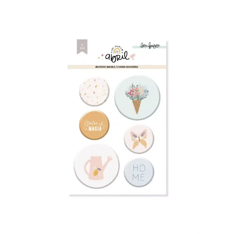 Set de Chapas Adhesivas Un Nuevo Abril Lora Bailora