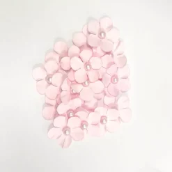 Set de flores rosa con perla