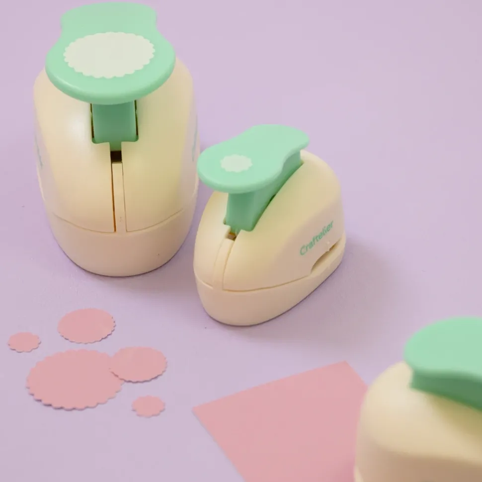 Set de perforadoras círculo festoneado Craftelier