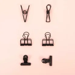 Set de Pinzas Negro Brillante Craftelier