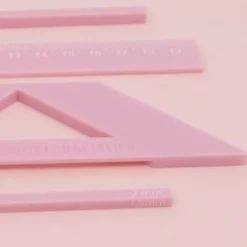 Set de Reglas de Encuadernación Rosa Craftelier + Estuche De Regalo