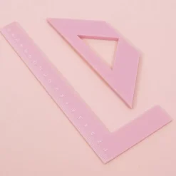 Set de Reglas de Encuadernación Rosa Craftelier + Estuche De Regalo