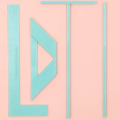 Set de Reglas de Encuadernación Turquesa Craftelier + Estuche De Regalo