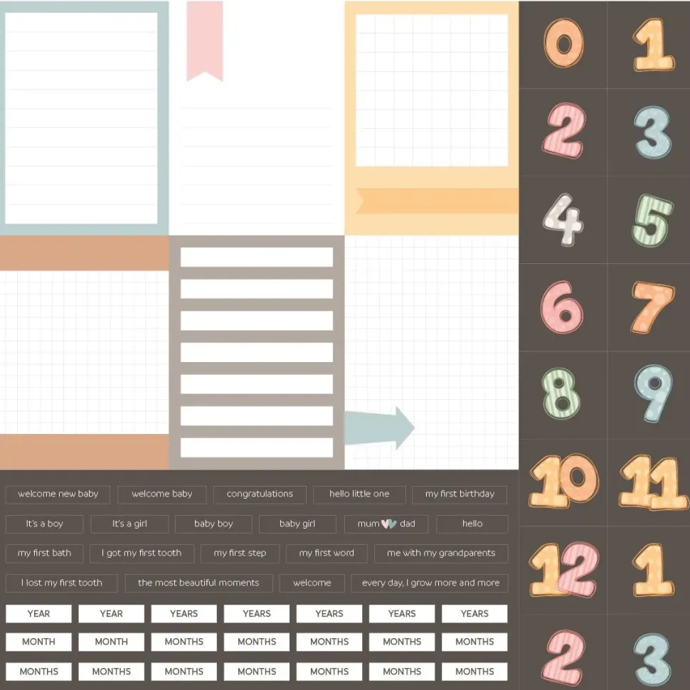 Set de Scrapbooking A New Star Is Born ModaScrap 30x30cm