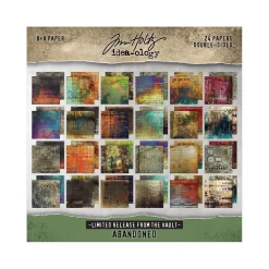 Set de scrapbooking Abandoned Idea-Ology Tim Holtz 20x20cm