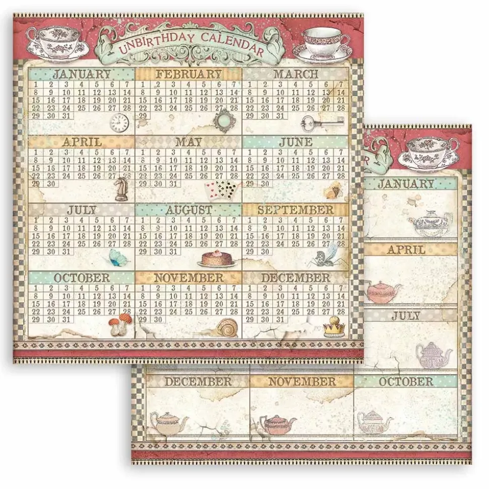 Set de Scrapbooking Alice Through the Looking Glass Stamperia 20x20cm