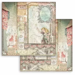 Set de Scrapbooking Alice Through the Looking Glass Stamperia 20x20cm