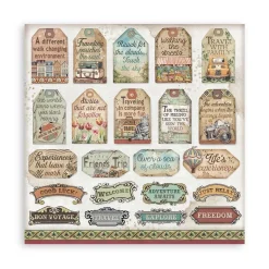 Set de scrapbooking Art of Travelling Stamperia 30x30cm