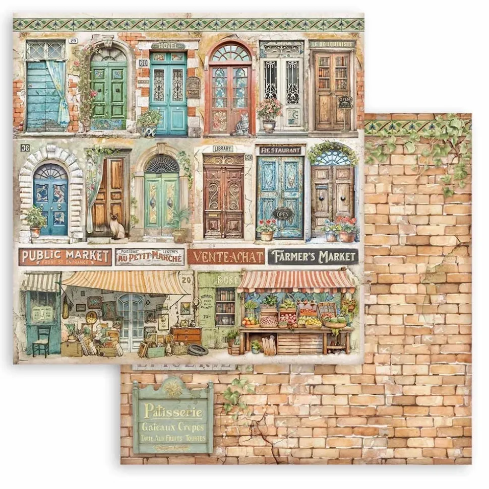Set de scrapbooking Art of Travelling Stamperia 30x30cm