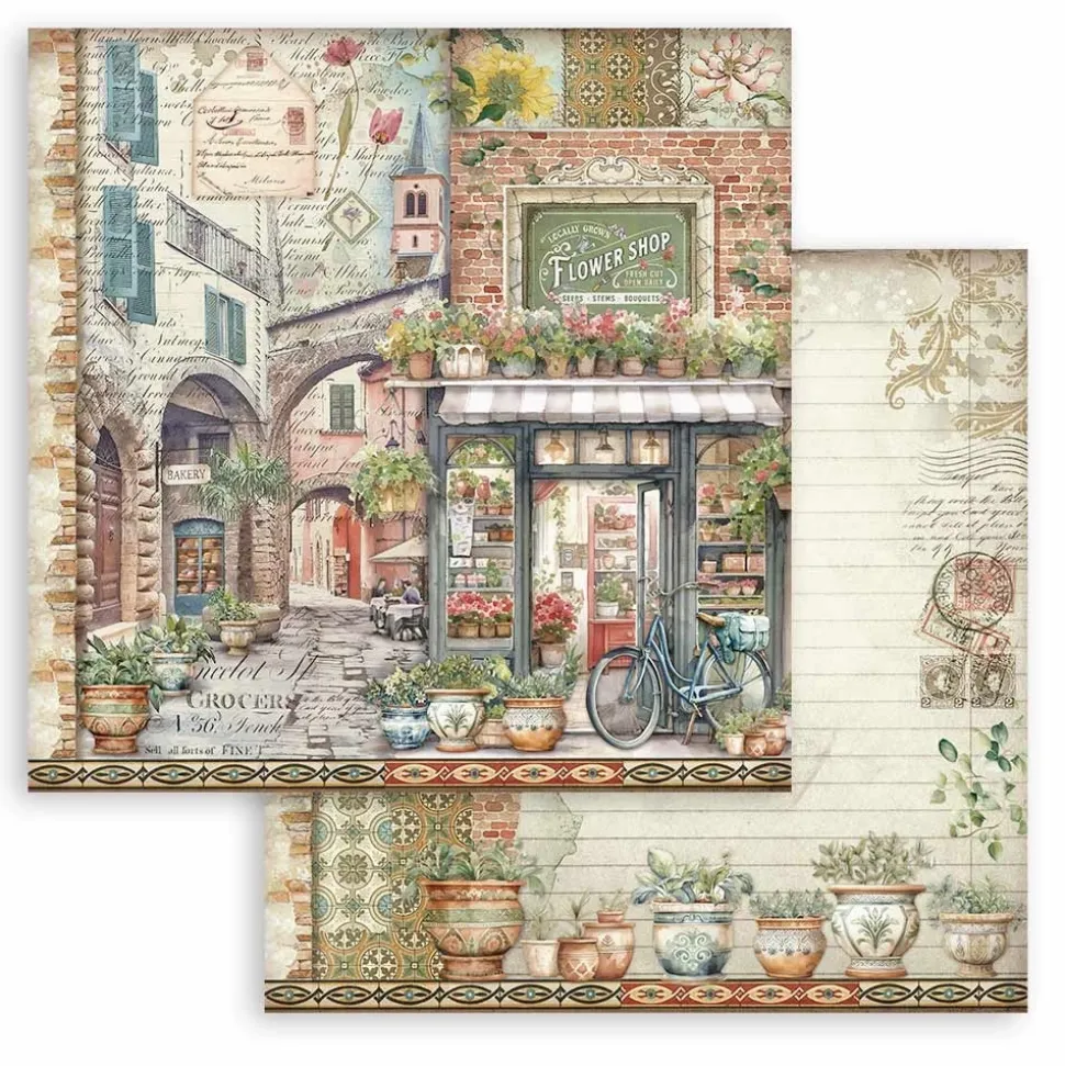 Set de scrapbooking Art of Travelling Stamperia 30x30cm