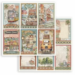 Set de scrapbooking Art of Travelling Stamperia 30x30cm