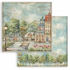 Set de scrapbooking Art of Travelling Stamperia 30x30cm