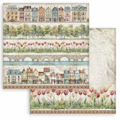 Set de scrapbooking Art of Travelling Stamperia 30x30cm